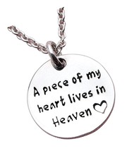 Womens Heart Pendant Necklace - Piece of My Lives - £112.99 GBP