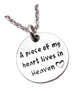 Womens Heart Pendant Necklace - Piece of My Lives - £110.65 GBP