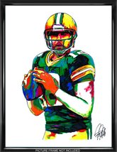 Aaron Rodgers Green Bay Packers QB Football Sports Poster Print Wall Art 18x24 - £21.68 GBP