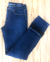 New Eddie Bauer 2 Dark Wash Slightly Curvy Straight Leg Fleece Lined Jeans - £46.56 GBP