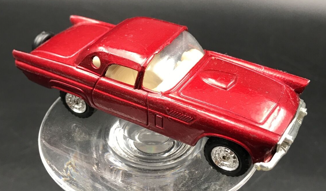 Primary image for VTG MC Toy 1956 Ford Thunderbird Red Die Cast Toy Car 1:40 Macau 4.25" Long