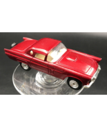 VTG MC Toy 1956 Ford Thunderbird Red Die Cast Toy Car 1:40 Macau 4.25" Long - $9.49