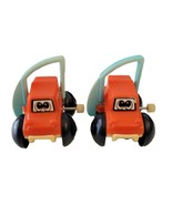 Lot of 2 Vintage Tomy 1978 Wind Up Flip Over Car Orange Blue Black READ - $310.91 MXN