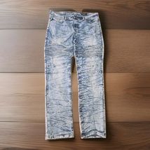 South Pole Skinny Jeans Men Sz 36x32 Blue Acid Wash Denim Pants Skater H... - $33.66