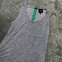 W5 Striped Tank Top Sleeveless Blue White Casual Summer Made in USA - $374.75 MXN