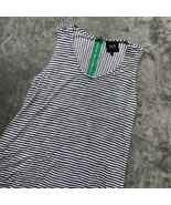 W5 Striped Tank Top Sleeveless Blue White Casual Summer Made in USA - $374.75 MXN