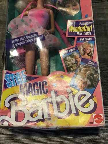 Vtg 1988 Barbie Style Magic 1283 Made In Malaysia WondraCurl Hair Ponytail Holds Item image 7