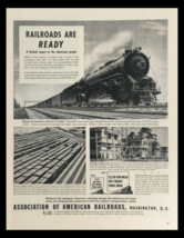 1941 Association of American Railroads Locomotives Freight Vintage Print Ad - $14.20