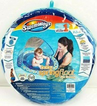 SwimWays Step 1 Infant Spring Float Adjustable Sun Canopy Months Blue Ow... - $24.57