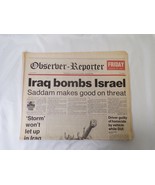 ORIGINAL Observer Reporter PA Newspaper January 17 1991 Operation Desert... - £46.70 GBP