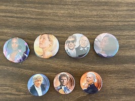 Lot of 7 Different Licensed DOCTOR WHO Pinbacks, Pins, Buttons 2012 BBC - £10.07 GBP