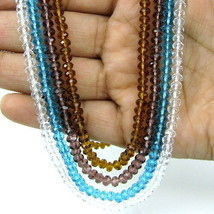 Fashion Crystal Beads Single Strand Necklace 4pc Wholesale Lot 16&quot; - £12.90 GBP