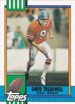 David Treadwell #34 - Broncos 1990 Topps Football Trading Card - £0.78 GBP
