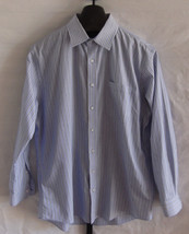 Nordstrom Men&#39;s Shop Blue &amp; White Striped Button down shirt Mens Size 16... - £15.58 GBP