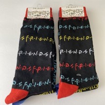 Friends TV Show Set Of 2 Men Crew Socks Multi-Color - $12.19