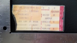 GENESIS / PHIL COLLINS - VINTAGE LAMINATED SEPTEMBER 24 1986 CONCERT TIC... - $19.00