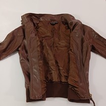 Wishful Park RN#131869 Women’s Size Medium Coat Brown Faux Vegan Leather Jacket image 8