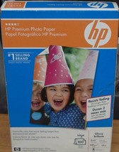 HP Premium Photo Paper - 4 x 6&quot; - 100 sheets - BRAND NEW PACKAGE - GREAT... - $17.81
