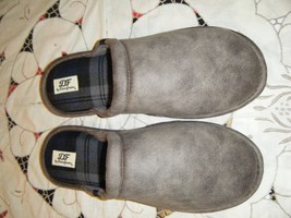 DF by Dear Foams Men&#39;s  Brown Slip-On Slippers Size XL 13-14 - £13.65 GBP
