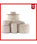 Durable Natural Cotton Rope - 100% Twisted Cord for Crafts, Agriculture ... - $70.23 CAD