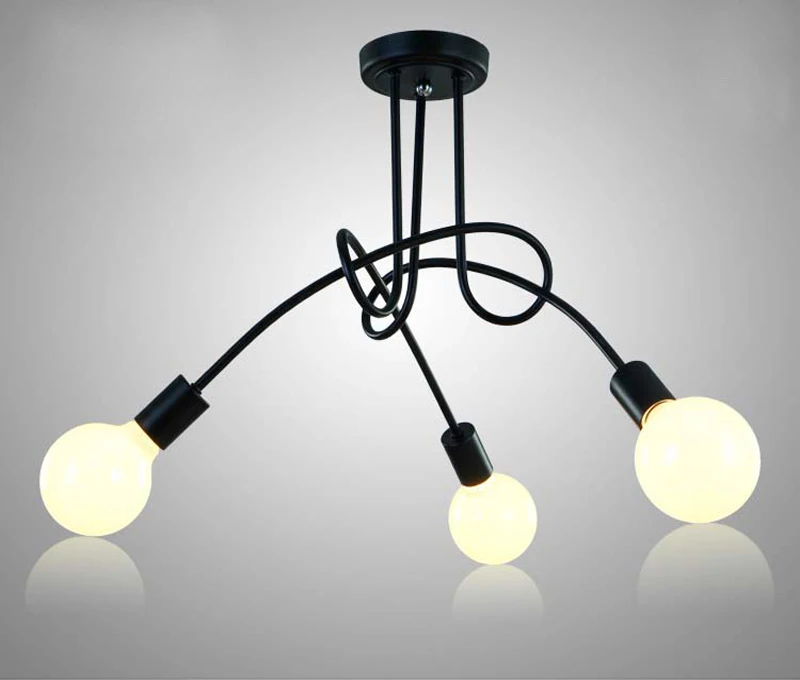 Vintage Ceiling Lights Ceiling Lighting Black Creative Personality Ceiling Lamps - £203.24 GBP