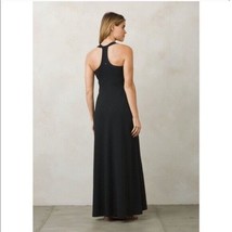 New Womens NWT PrAna S Calexico Maxi Dress Black Bra Long Halter Recycle... - £139.24 GBP