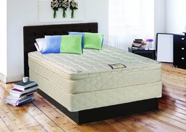 Continental Sleep 10-Inch Medium Plush Eurotop Pillowtop, White Lt Brown - £302.11 GBP