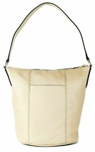 NWB Michael Kors Brooke Bucket Messenger Bag Ivory Cream Leather Dust Ba... - £69.47 GBP