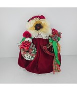 Vintage Apple Whimseys Lita Gates Mrs Claus Christmas Bear Dried Apple Face - $199.00