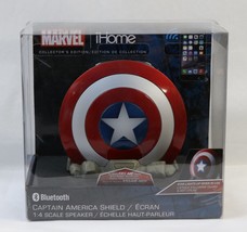 Brand New Captain America Shield Rechargeable Bluetooth Speaker Marvel iHome - £15.73 GBP