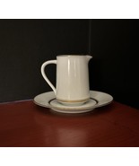 Noritake GLORIA Creamer 6526 White, Gold Trim With Saucer - $20.28 CAD