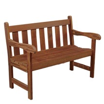 48&quot; GARDEN BENCH - Solid Red Cedar Outdoor Seat - £548.85 GBP