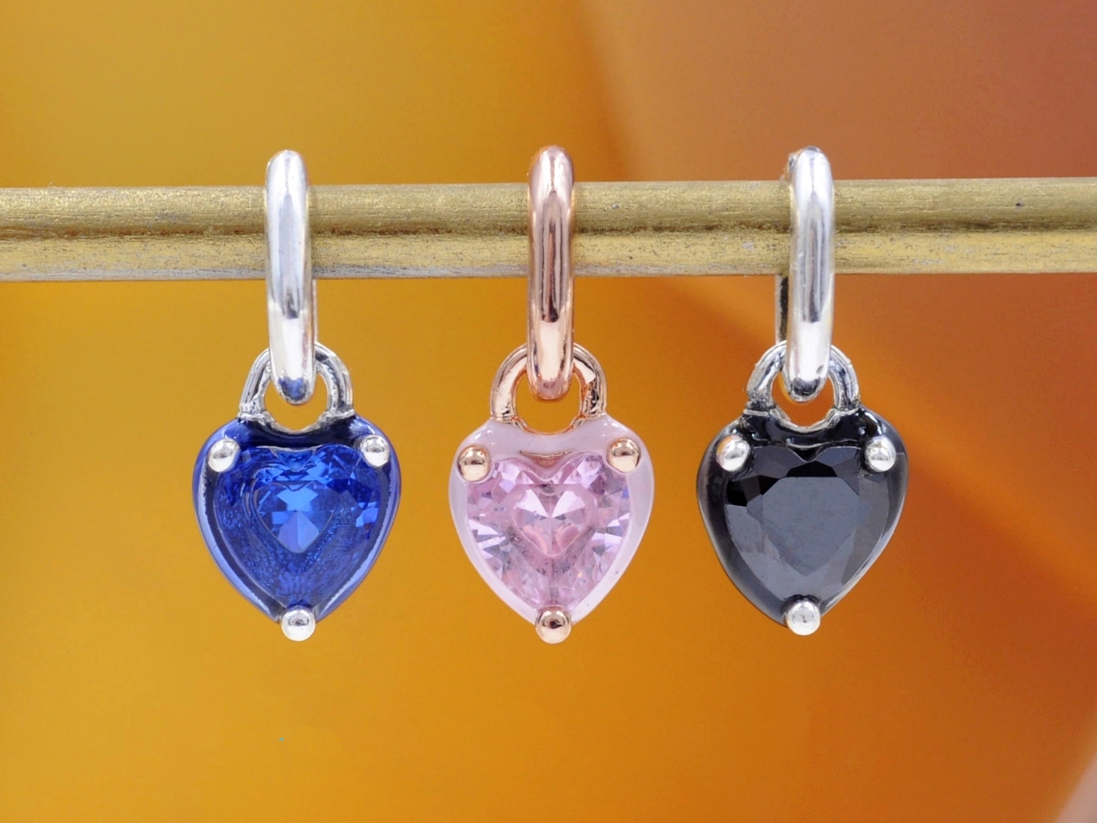 2024 Me Collection 925 Silver / Rose Gold Chakra Heart Mini Dangle Charm