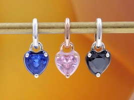 2024 Me Collection 925 Silver / Rose Gold Chakra Heart Mini Dangle Charm - £6.53 GBP
