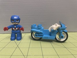 Lego Duplo Marvel Captain America Super Hero with Motorcycle - $14.84