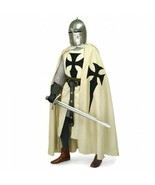 Cosplay Costume Medieval Templar Tunic Surcoat &amp; Cloak Reenactment SCA - £259.30 GBP