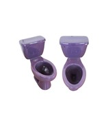 Mexican Toilet ELONGATED Comfort Height Hand Painted - Purple2 - - $26,209.78 MXN
