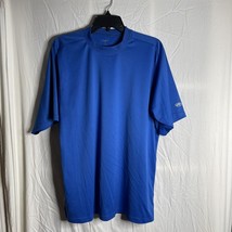 Rawlings Men&#39;s Short Sleeve T-shirt Sz XL Blue Performance Material - £8.79 GBP