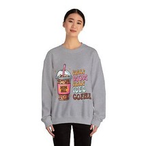 half mom half iced coffee Unisex Heavy Blend™ Crewneck Sweatshirt gift - $29.01+