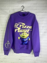 Disney Toy Story Pizza Planet Alien Pullover Crew Neck Sweatshirt Womens Size S - £49.12 GBP