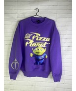 Disney Toy Story Pizza Planet Alien Pullover Crew Neck Sweatshirt Womens... - £49.06 GBP