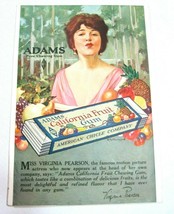 Antique 1919 Adams California Fruit Gum Ad Movie Star Virginia Pearson 1... - £11.79 GBP