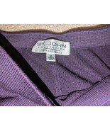 St. John Knit Pants 10 High Rise Eggplant Purple VGUC  - £53.21 GBP