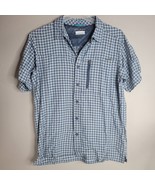 Columbia Shirt Mens Large Nylon Omni Shade Sun Protect Button Up Zip Poc... - $19.99