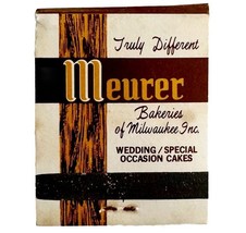 Meurer Restaurant Bakery Vintage Matchbook Milwaukee Full Unused E34m1 - $366.58 MXN