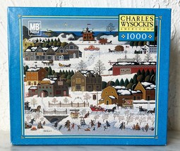 Charles Wysocki&#39;s Americana Hickoryhaven Canal 1000 Pc Puzzle-Milton Bradley NEW - £22.38 GBP