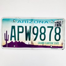 2017 United States Arizona Grand Canyon State Passenger License Plate APW9878 - £13.21 GBP