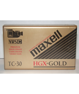 MAXELL TC-30 HGX-GOLD VHS-C RecordingTape - $16.30 CAD