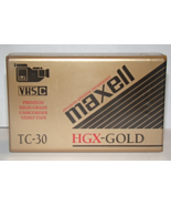 MAXELL TC-30 HGX-GOLD VHS-C RecordingTape - £9.37 GBP