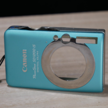 Canon Powershot SD1200 Body Frame W LCD Cover BLUE Plus Screws Parts - £18.00 GBP